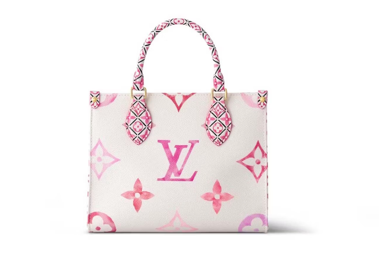 Sac cabas Louis Vuitton OnTheGo PM rose , vue arrière