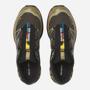 Sneakers Salomon XT-6 Gore-Tex Delicioso Tea en mesh technique imperméable avec Agile Chassis System et semelle Contagrip premium.