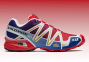 Salomon Speedcross 3 Kar L'Art de L'Automobile Porsche 911 GT1-98 bleu or rouge 