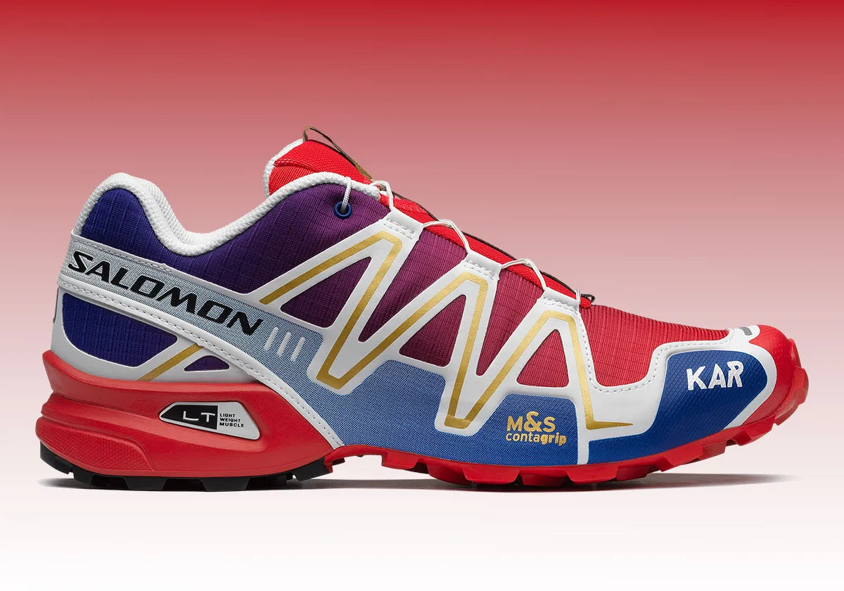 Salomon Speedcross 3 Kar L'Art de L'Automobile Porsche 911 GT1-98 bleu or rouge 
