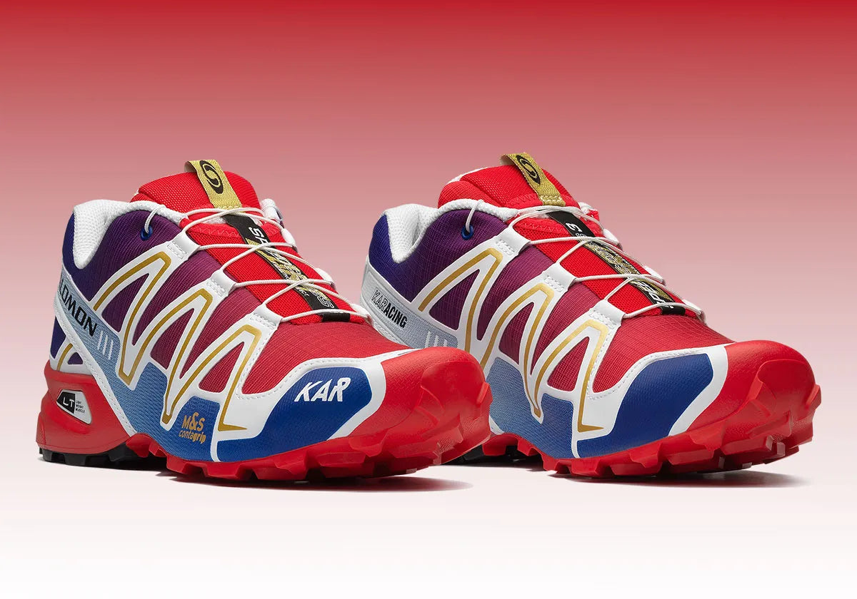Salomon Speedcross 3 Kar L'Art de L'Automobile Porsche 911 GT1-98 bleu or rouge 