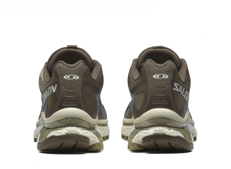 chaussure de trail Salomon XT-4 OG Aurora Borealis Canteen , semelle légère et confortable , vue de derrière