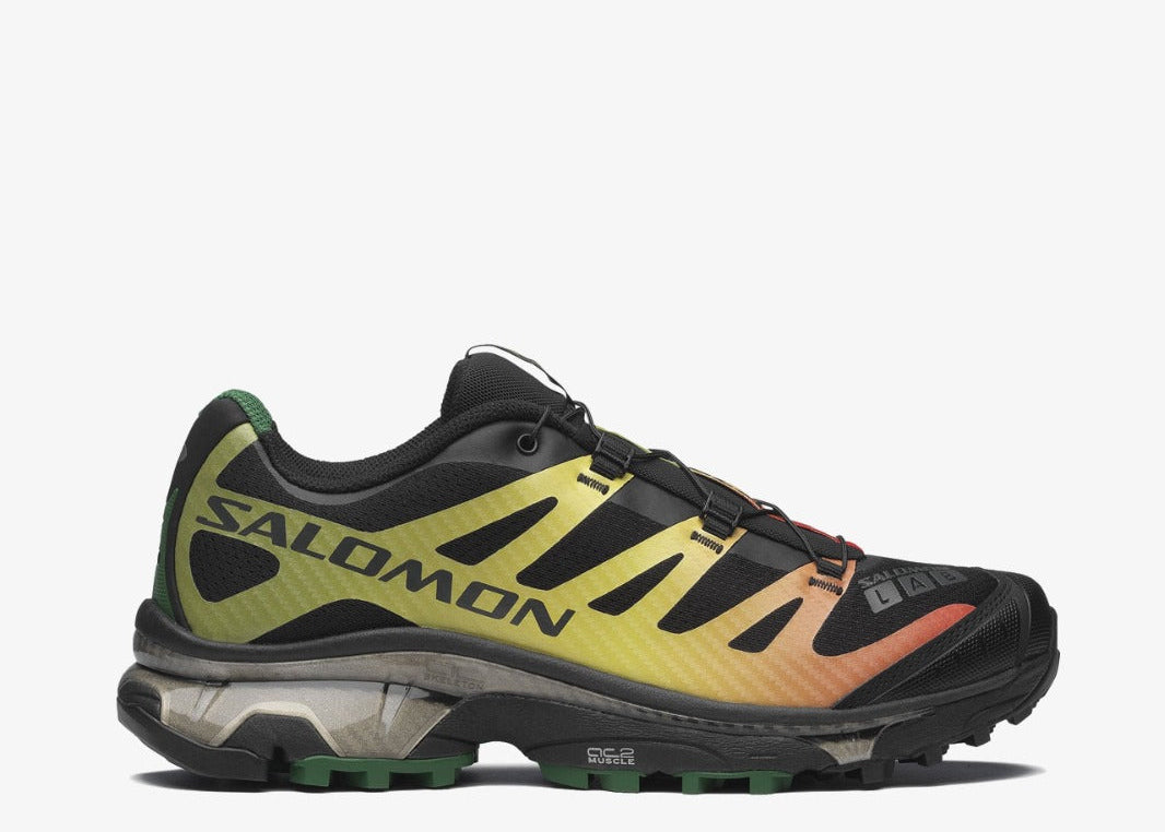 Sneaker Salomon XT-4 OG Black Asphalt Eden en mesh technique avec renforts synthétiques, semelle Contagrip® et laçage Quicklace™.