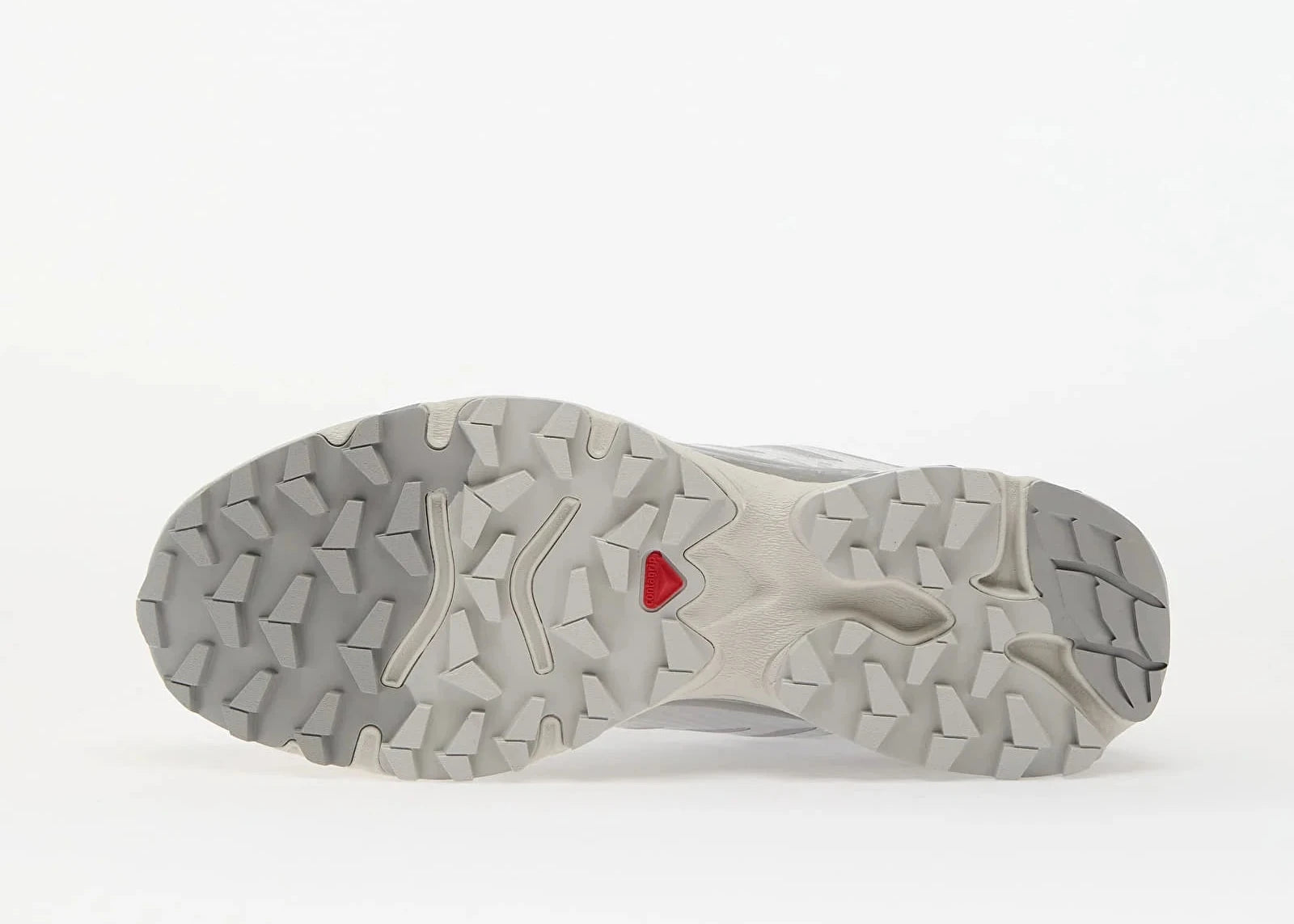 Sneaker Salomon XT-4 OG Lunar Rock Alloy Silver en mesh technique avec renforts synthétiques, semelle Contagrip® et laçage Quicklace™.