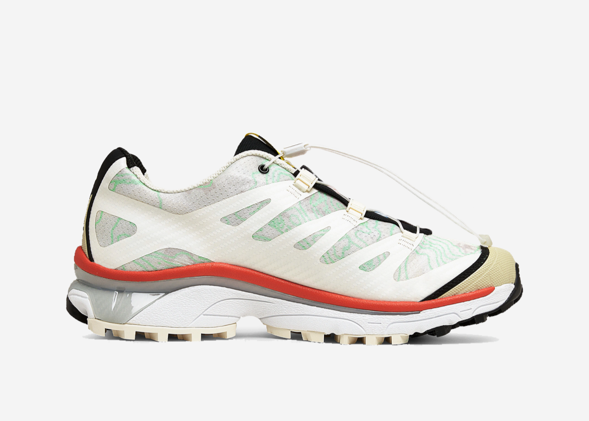 Salomon XT-4 OG White Aurora Topography blanc orange noir chaussure