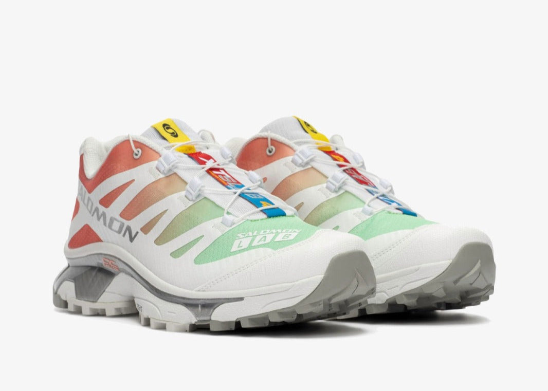 Salomon XT-4 OG White Green Ash Coral coloré vert rouge bleu dégradé