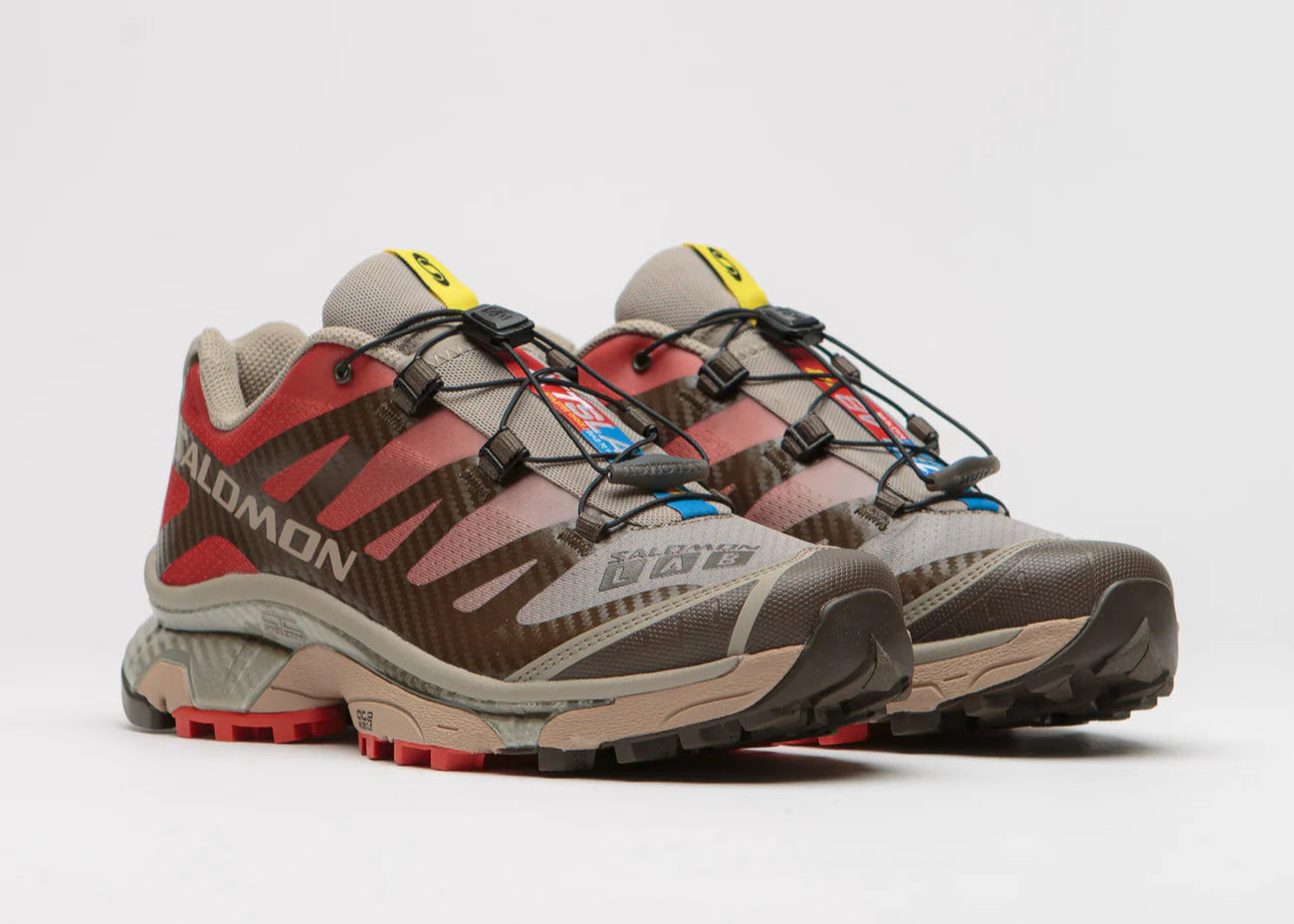 Salomon XT-4 OG Wren Aurora Red Rouge Vert Beige Gris