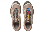 Chaussure de trail Salomon XT-6 Acajou Rose Terre Marron semelle légère et confortable , vue de haut