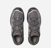 Salomon XT-6 Protective Castlerock Black Paloma en ripstop gris ardoise et noir avec renforts TPU, Quicklace™ et semelle technique crantée.