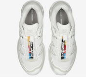 Chaussure de trail Salomon XT-6 white lunar rock , semelle légère et confortable , vu de haut