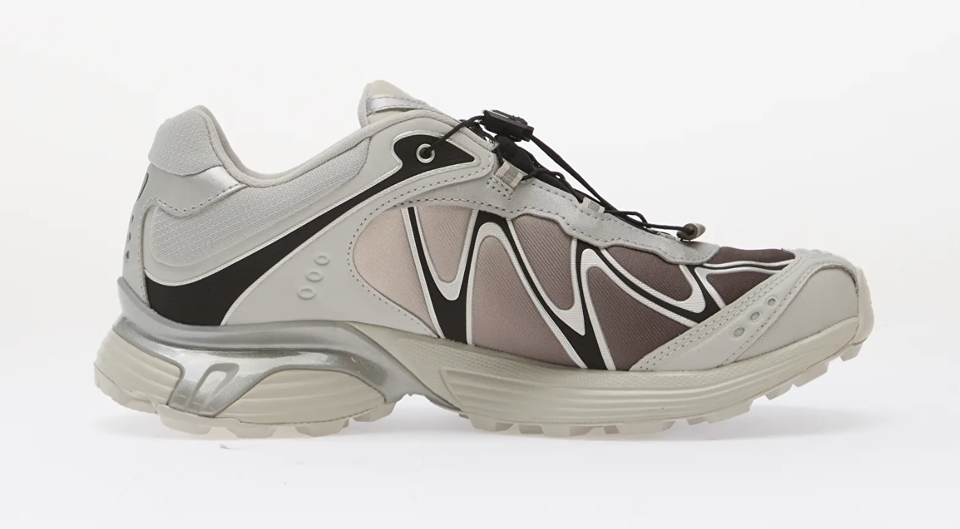 Salomon XT-Whisper Gore-Tex Gray Violet Black Silver en textile gris violet, noir et argent avec système quickLACE™ et membrane GORE-TEX.