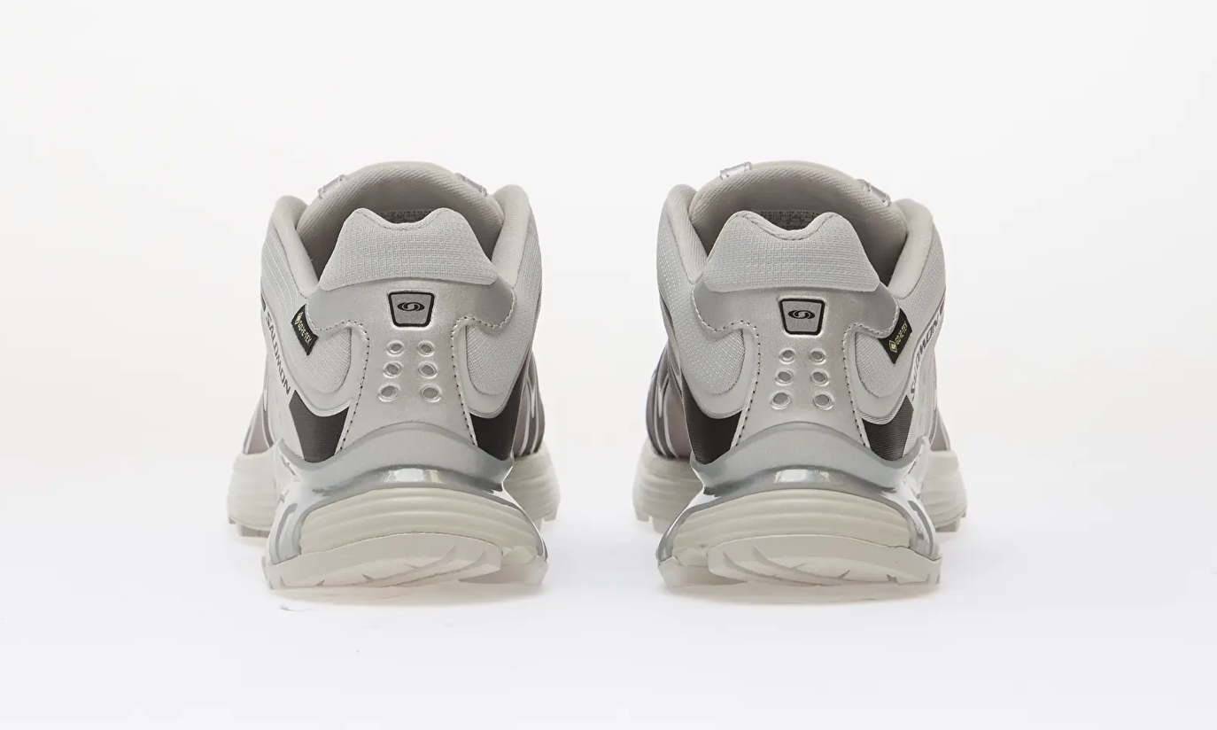 Salomon XT-Whisper Gore-Tex Gray Violet Black Silver en textile gris violet, noir et argent avec système quickLACE™ et membrane GORE-TEX.