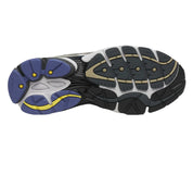 Découvrez la Saucony ProGrid Omni 9 Metallic White Gold, une sneaker rétro-running blanche aux détails dorés métallisés, avec design Y2K et amorti ProGrid vue du dessous