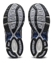 ASICS Gel-1130 Mid Grey Steel Grey – sneakers modernes et confortables inspirées du rétro-running, bleu, gris, noir, vue du bas 