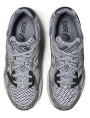ASICS Gel-1130 Mid Grey Steel Grey – sneakers modernes et confortables inspirées du rétro-running, bleu, gris, noir, vue du haut