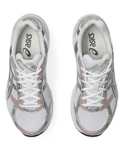 Chaussure de running ASICS GEL 1130 ROSE ET BLANCHE, semelle légère, vue de haut