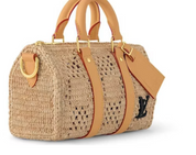 Louis Vuitton Keepall Bandouliere 25 Damier Raffia Natural Beige