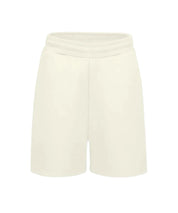 Short On The Ket White Vintage – short blanc en coton premium avec finition effet vintage, vu de face