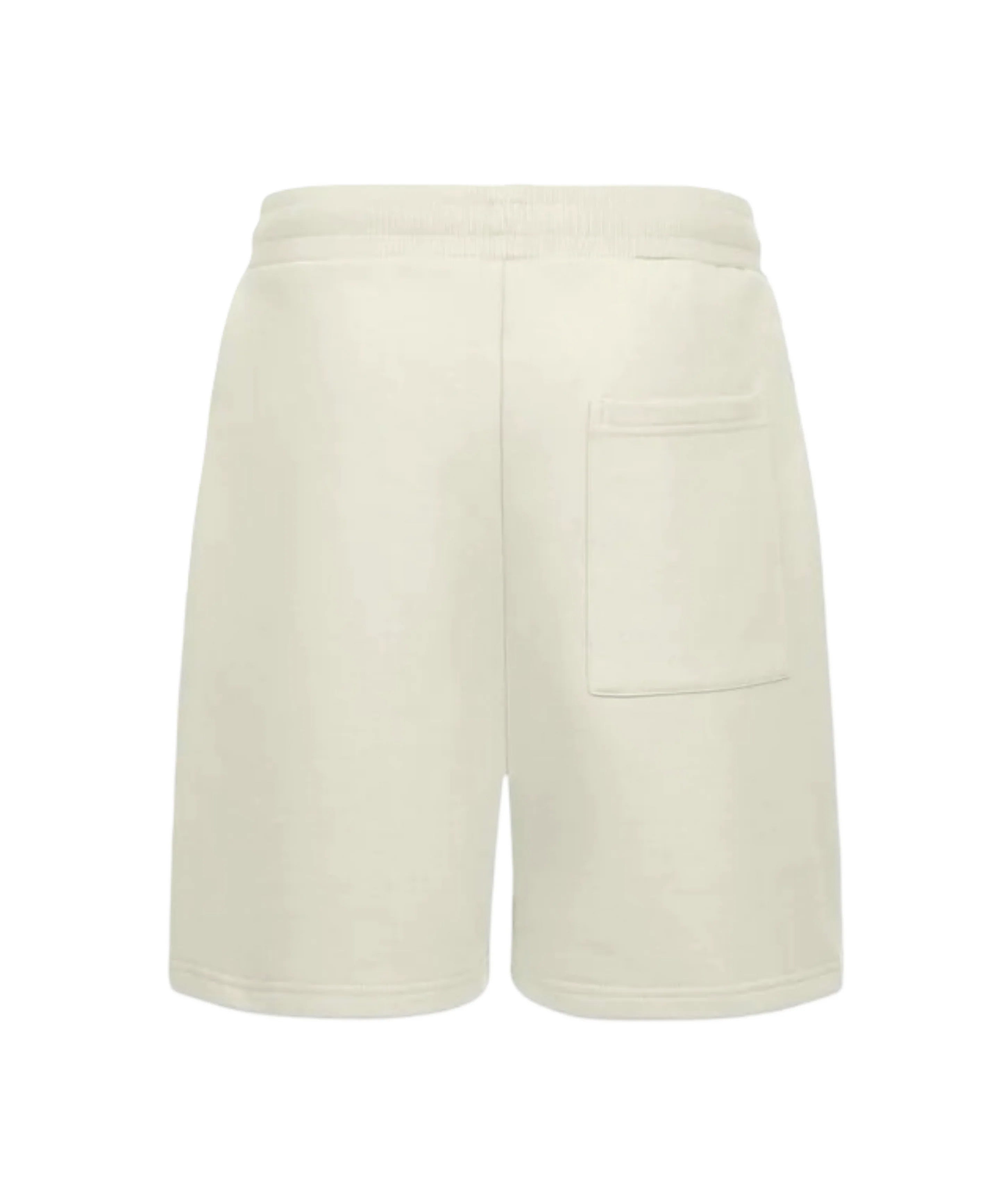 Short On The Ket White Vintage – short blanc en coton premium avec finition effet vintage, vu de dos