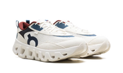 On Running K-Tech 2 Kith White Real Teal blanche et bleu sarcelle en mesh et suède synthétique avec semelle CloudSwift et Speedboard®.