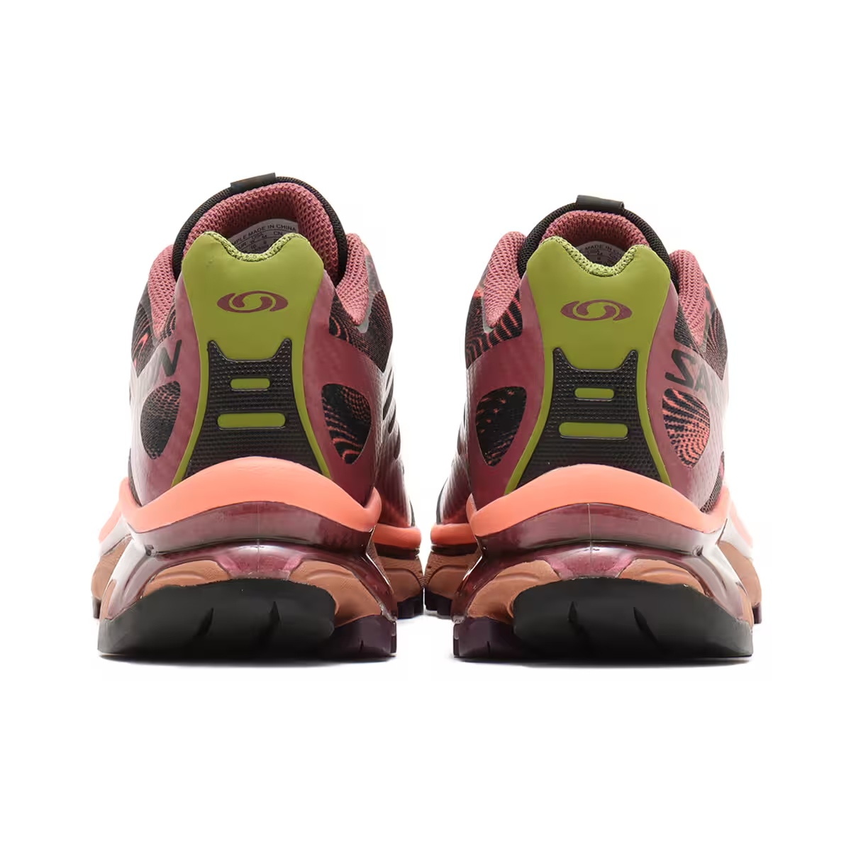 Sneakers Salomon XT-4 OG Nocturne Tawny Port en mesh technique avec semelle Contagrip et technologies trail avancées