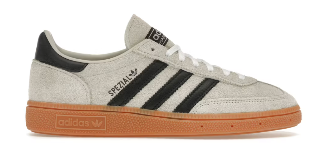 adidas Handball Spezial Aluminum Core Black (Women's) – sneakers rétro en suède gris et noir