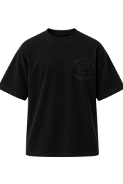 
Global Sneakers x Coton Clair T-Shirt Brodé Black, tee-shirt noir 230 GSM avec broderie ton sur ton Global Sneakers Crew Club devant et grand motif GC brodé au dos.