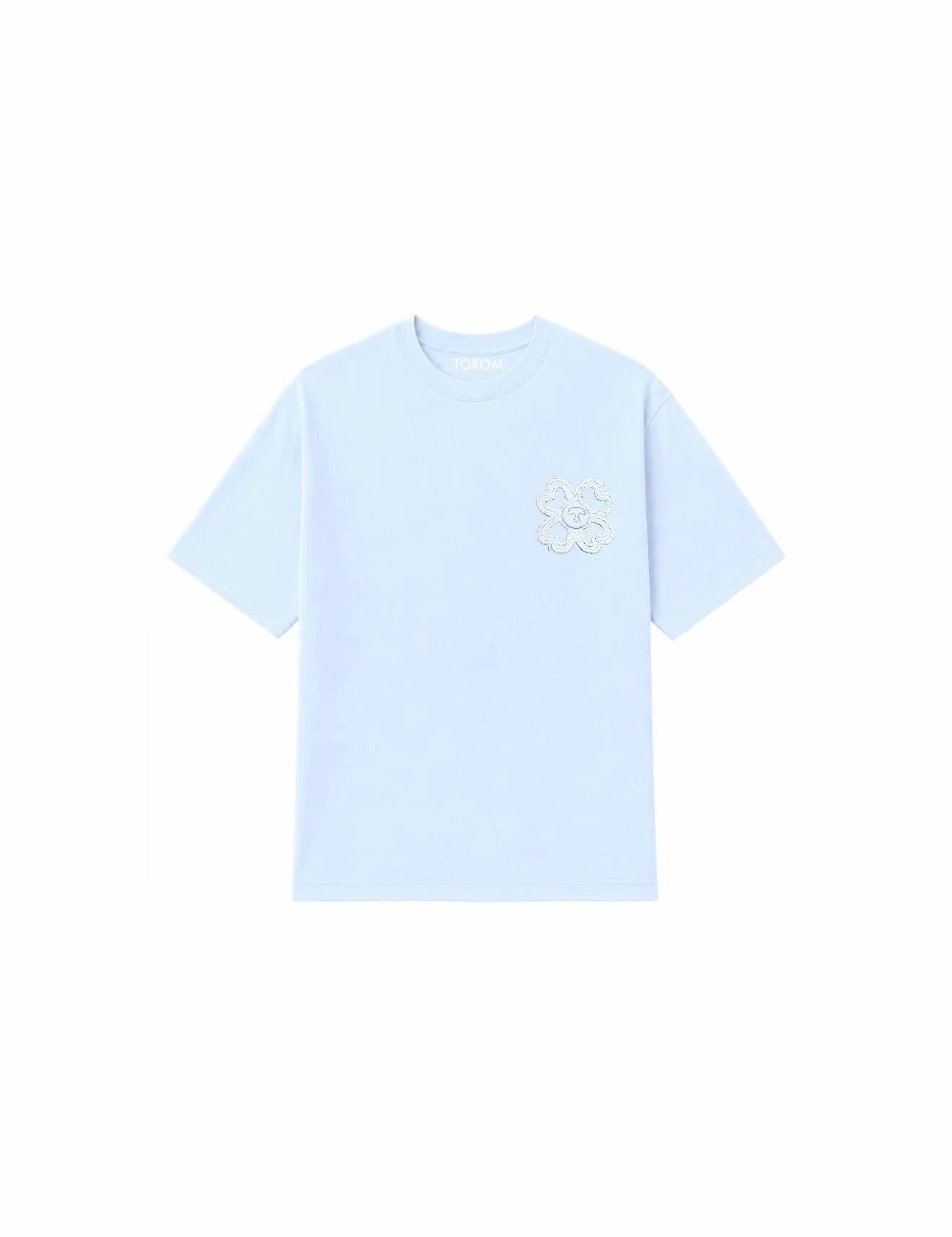 T-shirt Torom Bleu, tee-shirt Torom bleu à manches courtes et col rond au style streetwear contemporain.