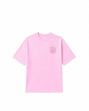 T-shirt Torom Rose, tee-shirt Torom rose à manches courtes et col rond au style streetwear contemporain.
