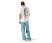 Tee-shirt Casablanca White Roses – t-shirt blanc en coton premium avec imprimé floral de roses blanches , vue de dos