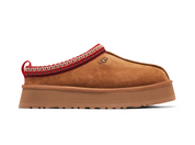 UGG Tazz Slipper Chestnut en suede marron caramel avec intérieur UGGplush™ et semelle plateforme SugarSole.