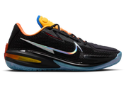 Nike Air Zoom GT Cut Titan x Dylan Harper Black Multi, chaussure de basketball Nike noire multicolore avec technologie Zoom Air et détails Titan x Dylan Harper vue de profil. 