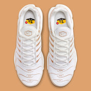 Nike Air Max Plus Premium Pale Vanilla – chaussures lifestyle confortables avec bulles d’air apparentes, vue de haut