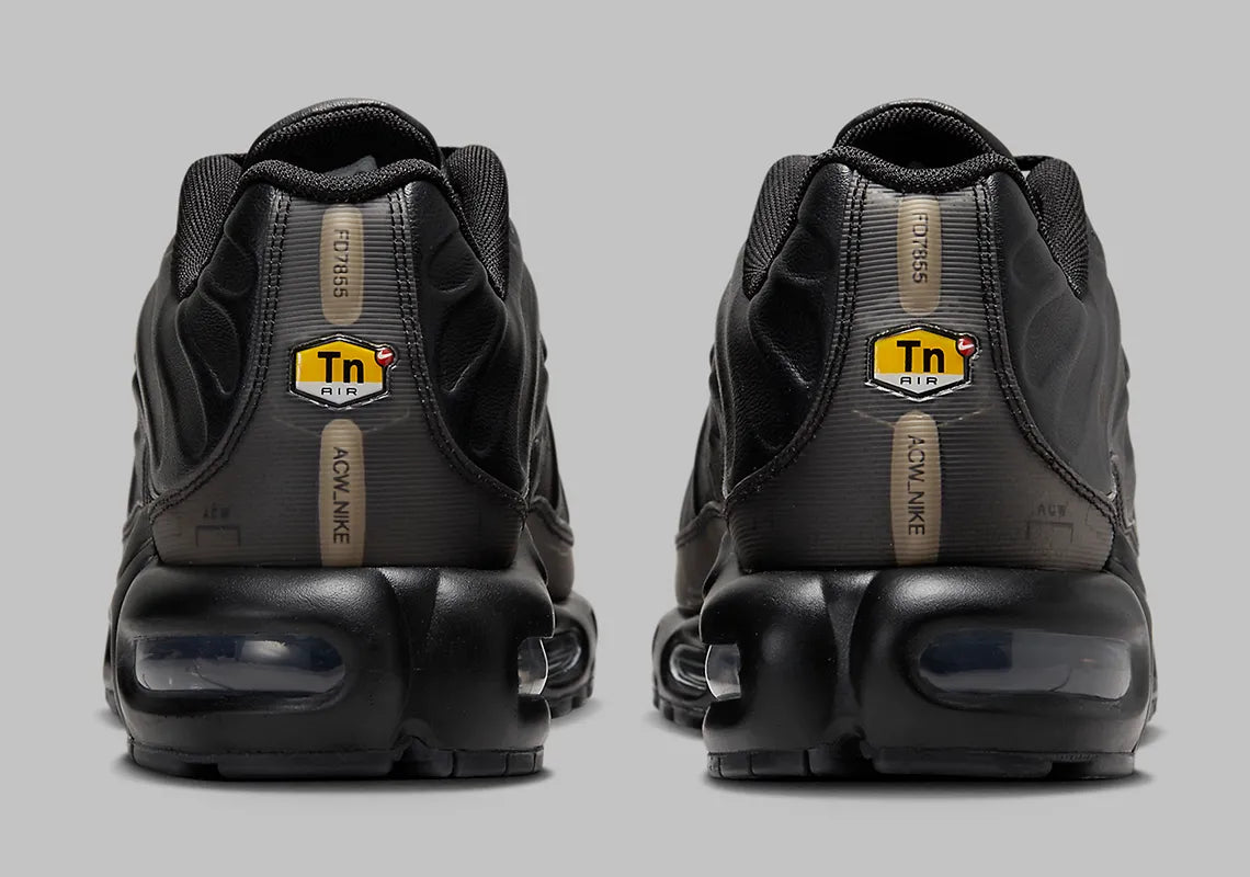 A Cold Wall Nike Tn Cuir Noir Nike Air Max Plus A-COLD-WALL Black