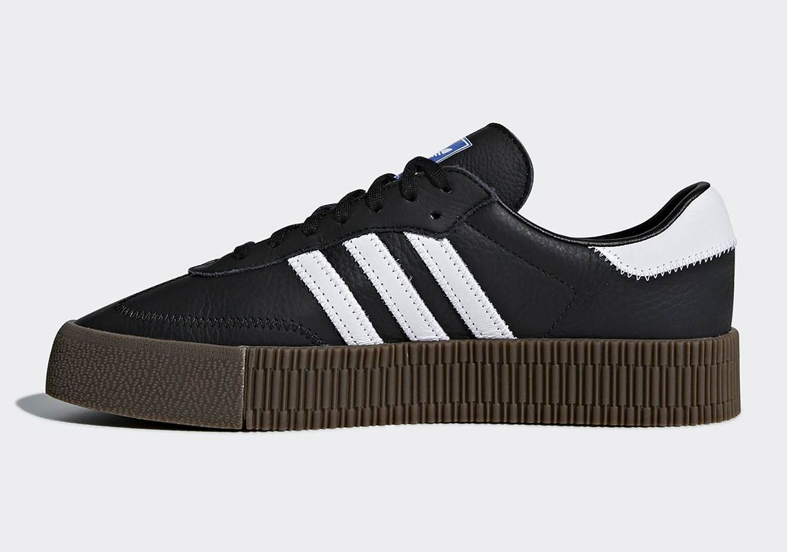 adidas Sambarose Black White Gum