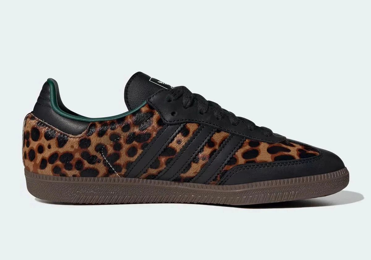 adidas Samba OG Black Green Leopard (Women's)
