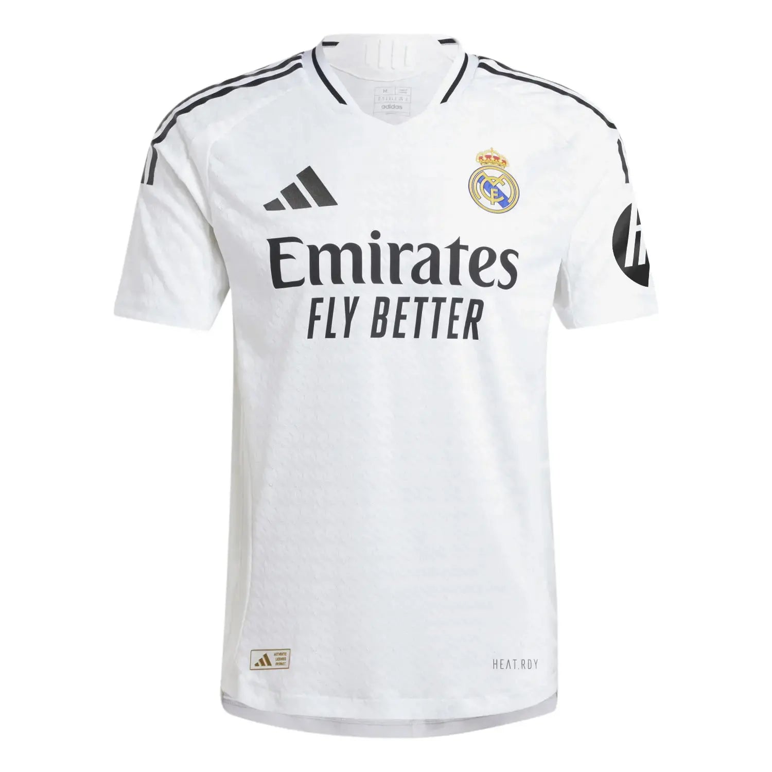 2025 avec détails noirs, blason du club et logo Adidas.