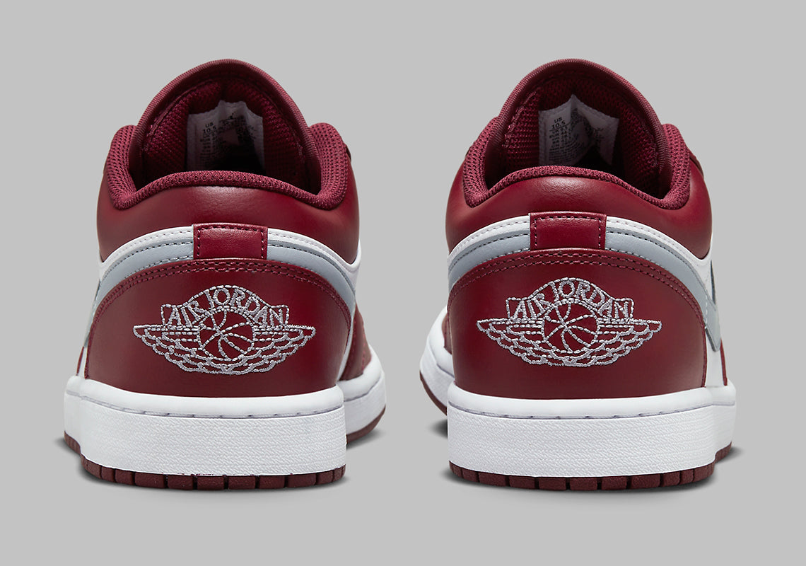 Jordan 1 Low White Bordeaux GlobalSneakers