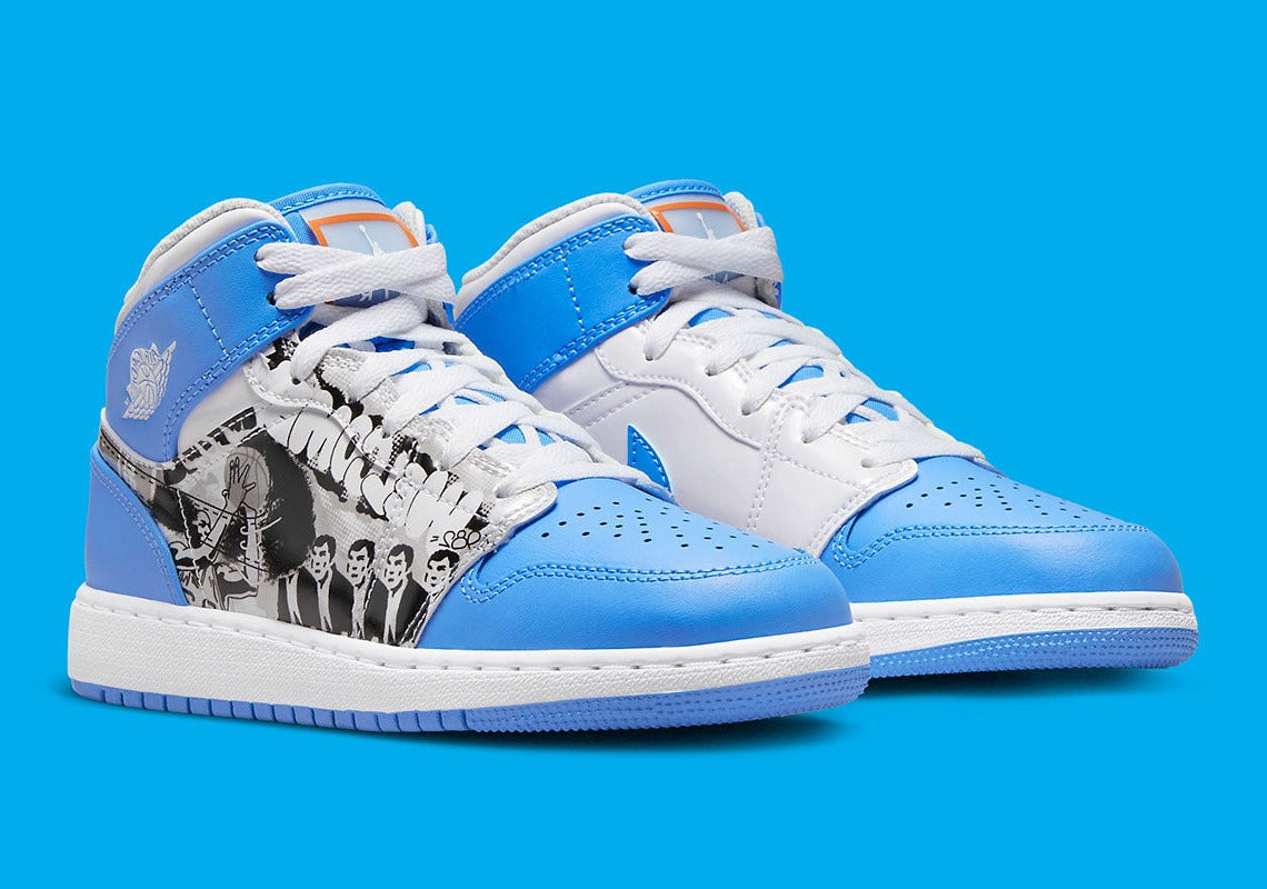 Jordan 1 Mid Sneaker School Game Winner GlobalSneakers