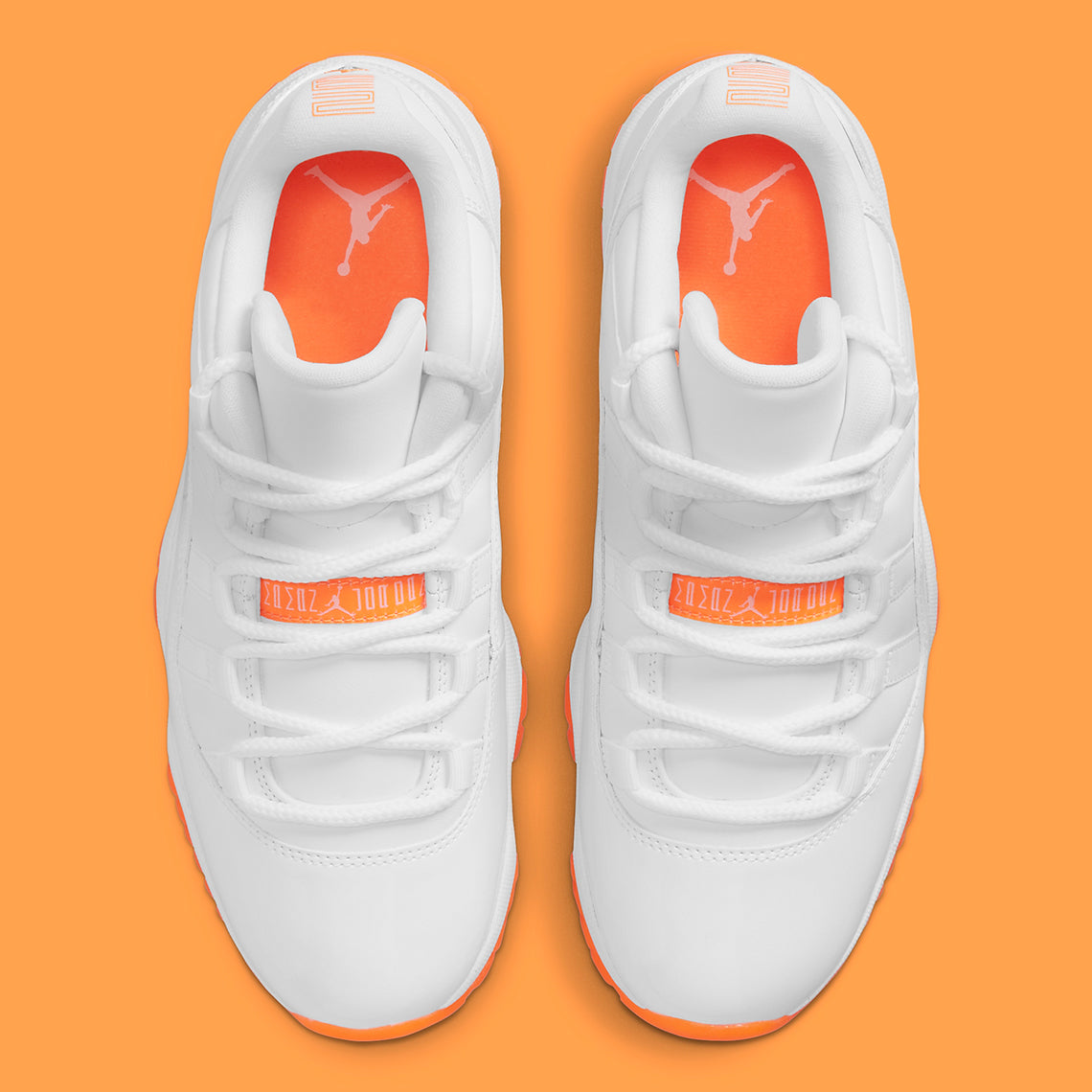 White And Orange Low Top Jordan 11 Orange Jordan 11 Retro Low