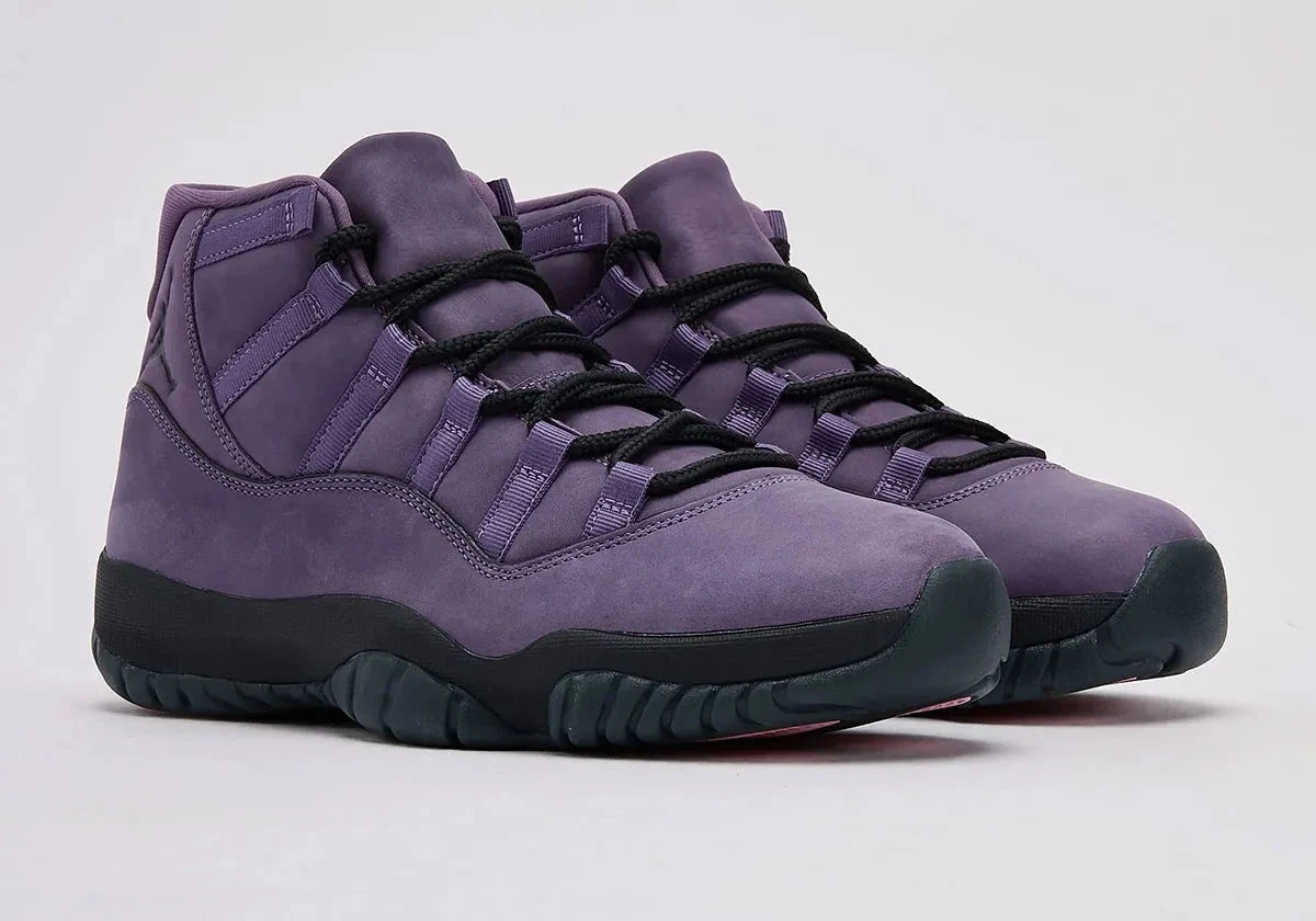 Sneakers Air Jordan 11 Retro Mojave beige sable en matières premium avec semelle translucide et amorti Air