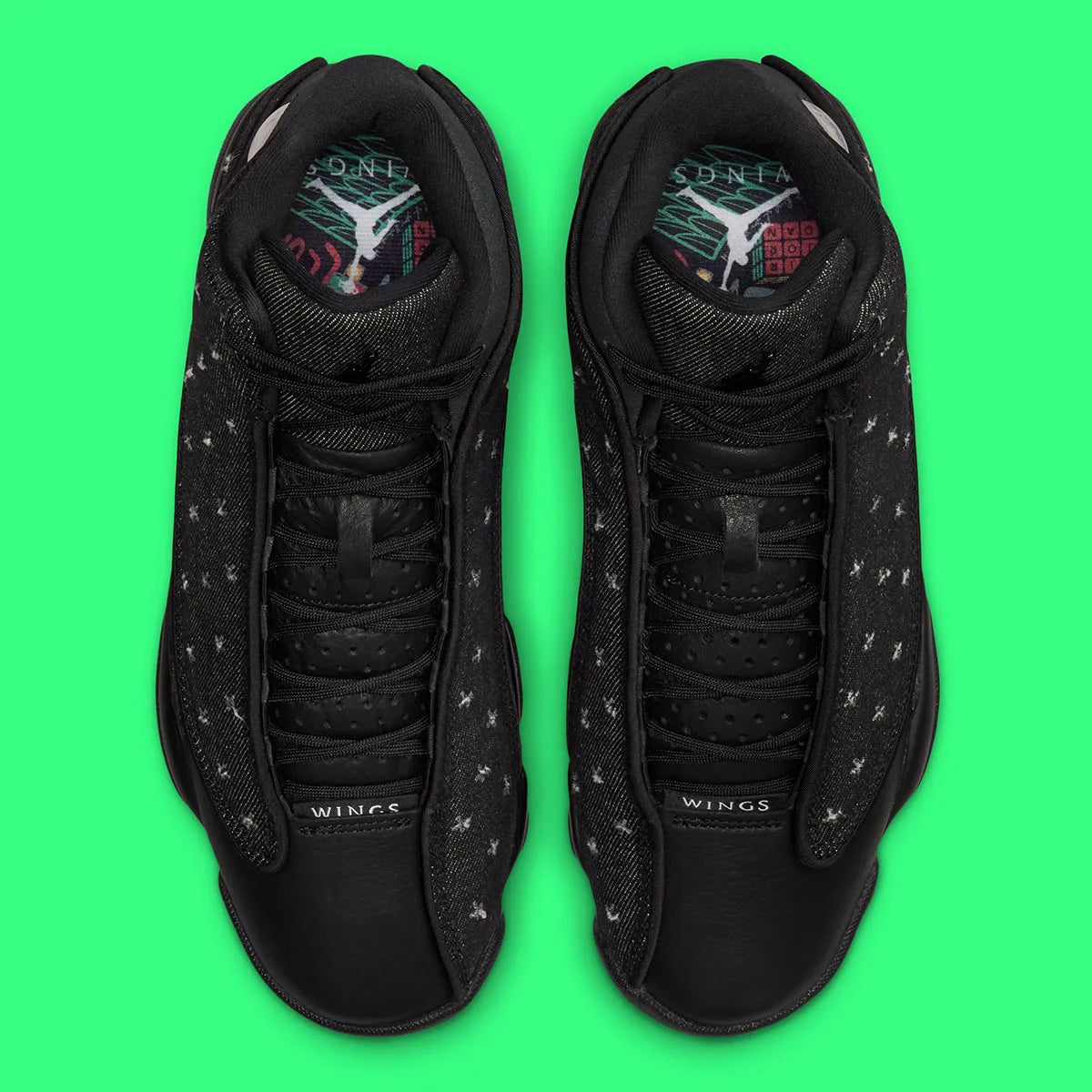 Air Jordan 13 Retro Wings, sneaker Jordan Brand issue de la collection Wings avec silhouette Air Jordan 13 inspirée de la panthère et détails premium.