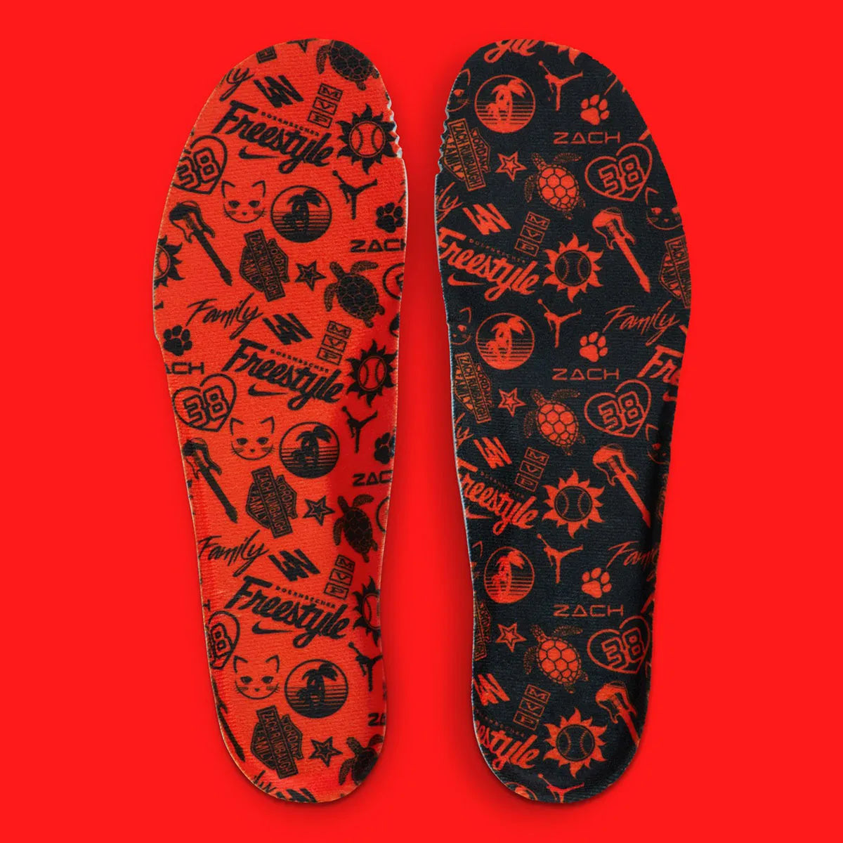 Semelles intérieures de la sneakers Jordan 17 Retro Low Doernbecher Zach Rumbaugh en matériaux premium avec design expressif et finitions haut de gamme Jordan