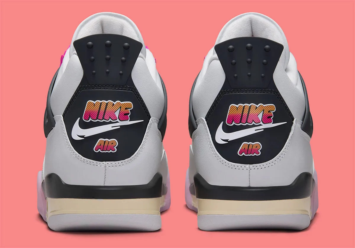 Air Jordan 4 Retro Comic, sneakers Jordan au design inspiré des comics avec amorti Nike Air, panneaux en mesh et silhouette emblématique.