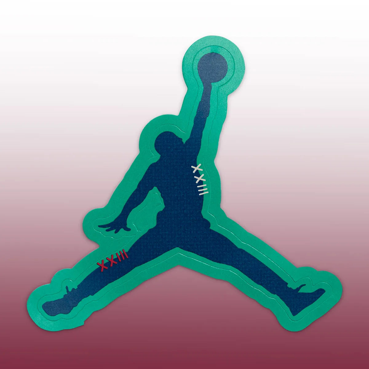 Stickers inclus dans la boite de la Air Jordan 4 Retro Sweet Beet avec tige en cuir, panneaux en mesh, détails rouge Sweet Beet, unité Air-Sole visible et semelle extérieure en caoutchouc.