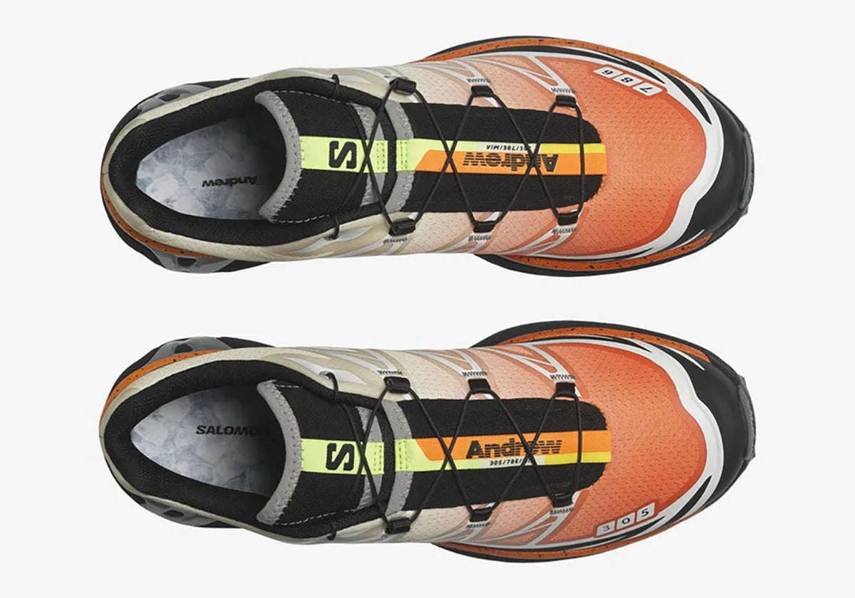 Sneakers Salomon XT-6 Andrew Miami Florida Snow Crab en mesh technique avec Agile Chassis System et semelle Contagrip premium.