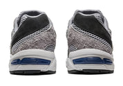 ASICS Gel-1130 Mid Grey Steel Grey – sneakers modernes et confortables inspirées du rétro-running, bleu, gris, noir, vue du dos 