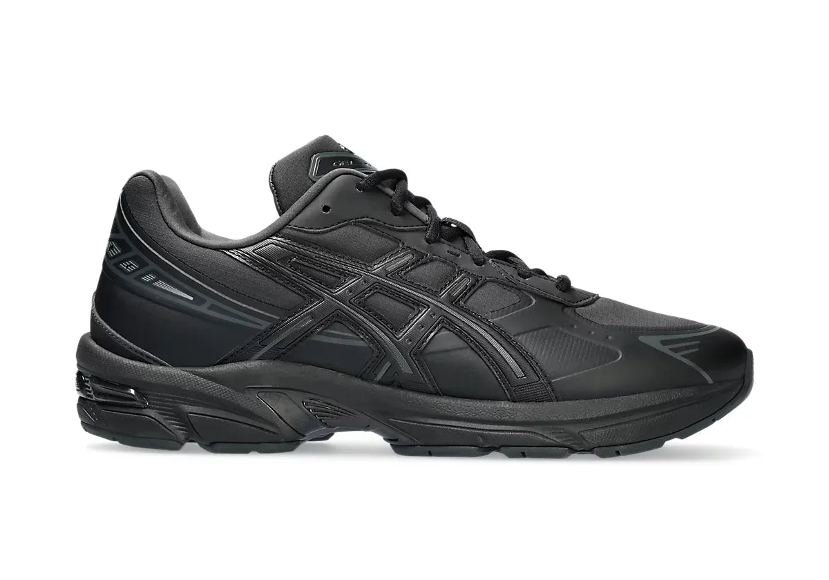 Chaussure de running ASICS GEL 1130 FULL BLACK, noir, semelle légère, vue de profil