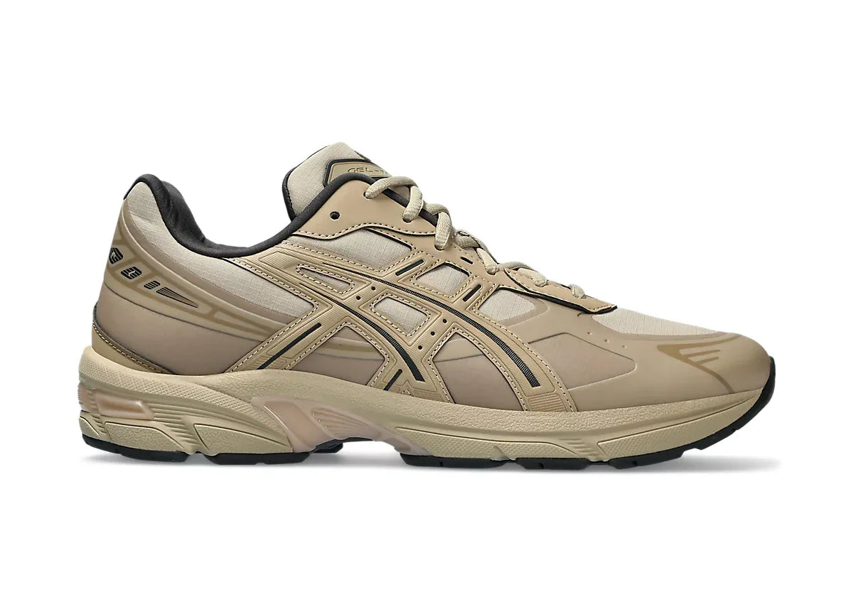 chaussure de running ASICS GEL 1130 BEIGE CREME, semelle légère, vue de profil 