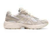 chaussure de running ASICS GEL 1130 BEIGE CREME semelle légère, vue de profil